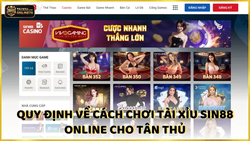 Chiến Thuật Sin88 Tài Xỉu: Làm Sao Để Tăng Tỷ Lệ Thắng? 4 Quy định về cách chơi tài xỉu sin88 online cho tân thủ