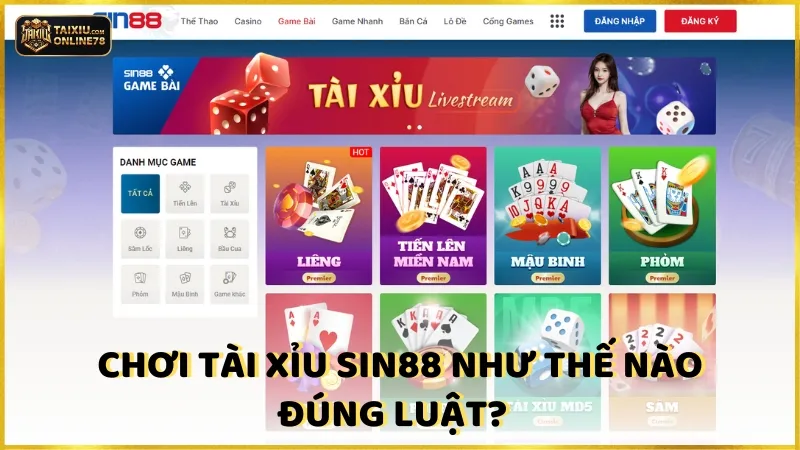 Chiến Thuật Sin88 Tài Xỉu: Làm Sao Để Tăng Tỷ Lệ Thắng? 5 Chơi tài xỉu Sin88 như thế nào đúng luật?